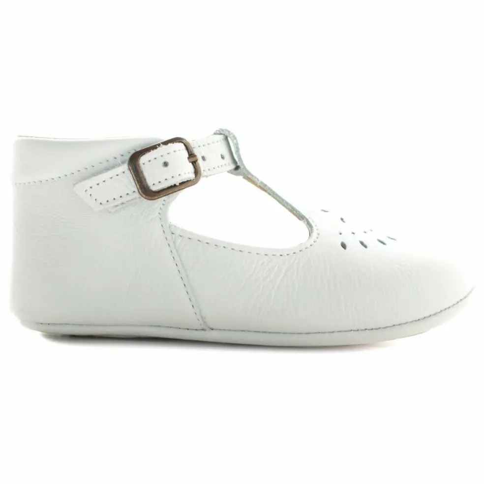 Chaussons T-Bar Minimilton | Blanc