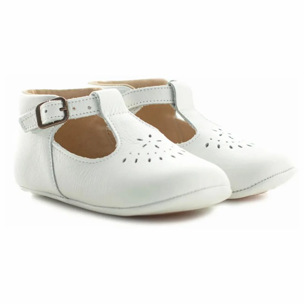 Chaussons T-Bar Minimilton | Blanc