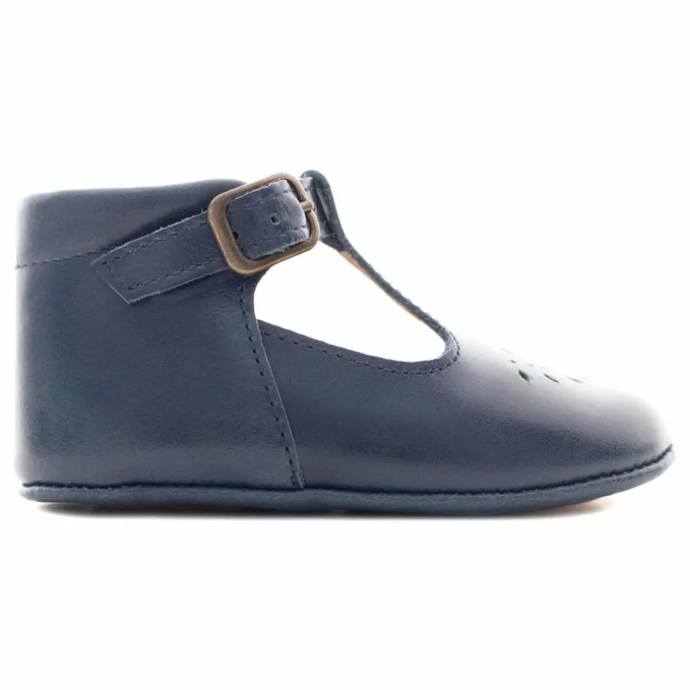 Chaussons T-Bar Minimilton | Bleu marine