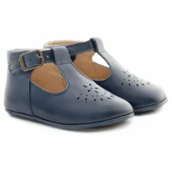 Chaussons T-Bar Minimilton | Bleu marine