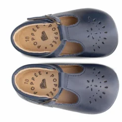 Chaussons T-Bar Minimilton | Bleu marine