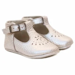 Chaussons T-Bar Minimilton | Argenté