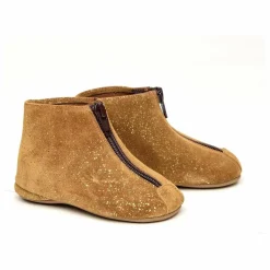 Chaussons Zip Avant | Marron