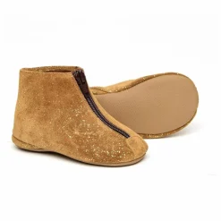 Chaussons Zip Avant | Marron