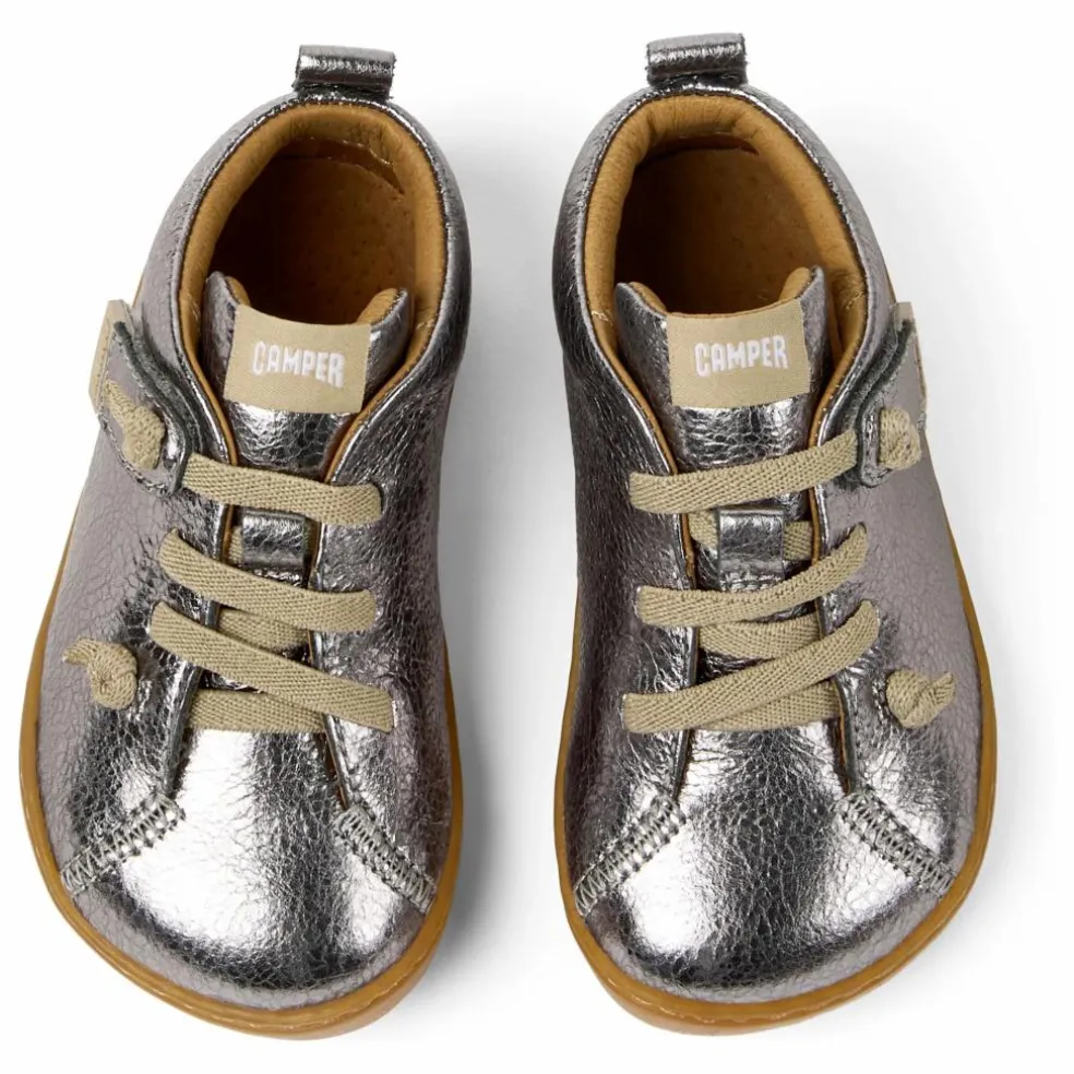 Chaussures Lacets Elastiqués Peu | Argenté