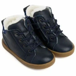 Chaussures Premiers Pas Fourrées Auguste | Bleu marine