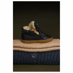 Chaussures Premiers Pas Fourrées Auguste | Bleu marine