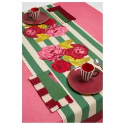Chemin de table Nizam Stripes | Vert