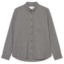 Chemise à Carreaux en Flannel Konrad | Blanc cassé