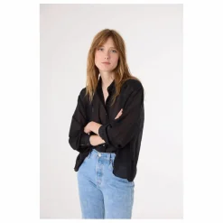 Chemise Ali Coton Bio et Soie | Noir