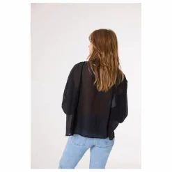 Chemise Ali Coton Bio et Soie | Noir