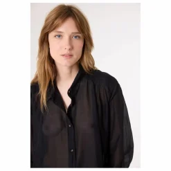 Chemise Ali Coton Bio et Soie | Noir