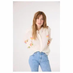 Chemise Ali Garden Brodée | Ecru