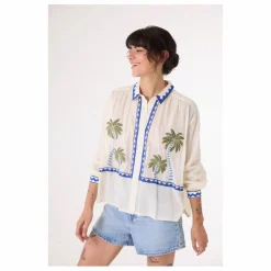 Chemise Ali Jungle Brodée | Ecru