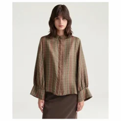 Chemise Arles Imprimée Soie | Marron