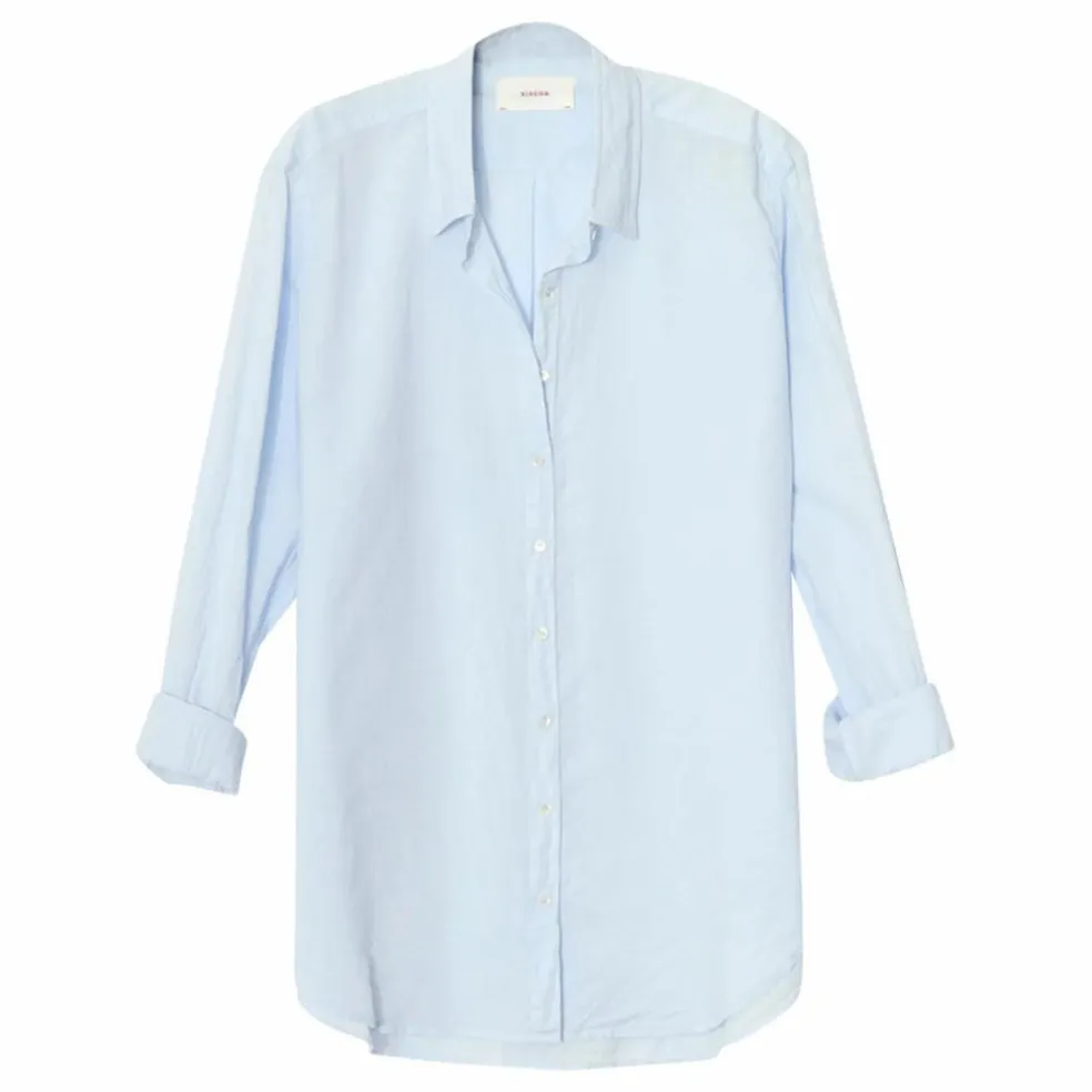 Chemise Beau Popeline de Coton | Bleu ciel