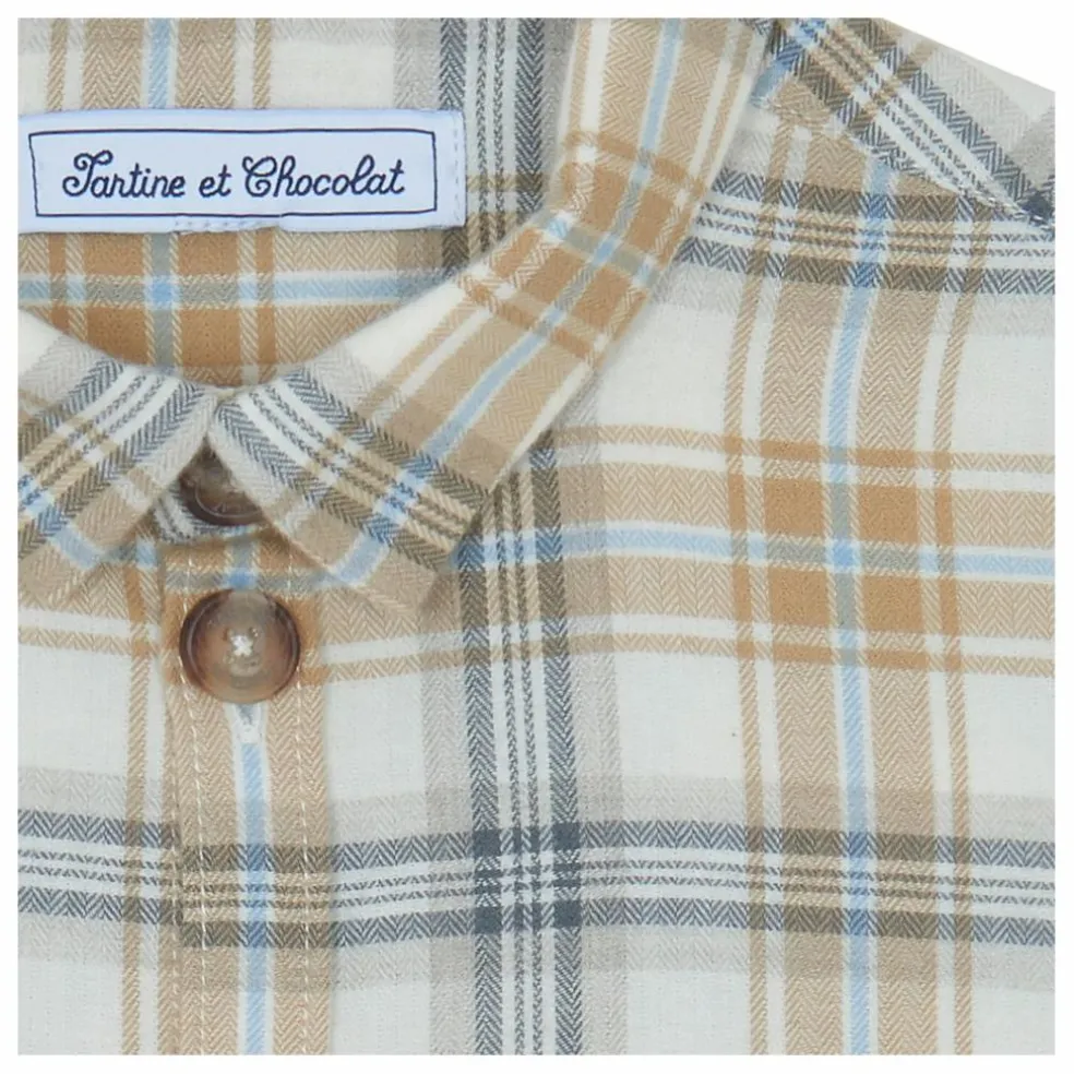Chemise Carreaux | Beige