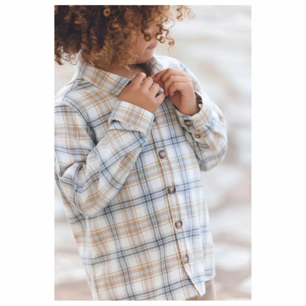 Chemise Carreaux | Beige