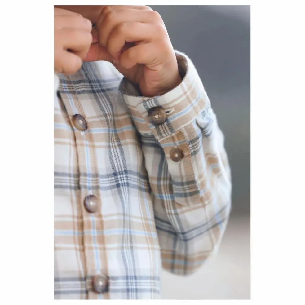 Chemise Carreaux | Beige