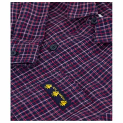 Chemise Carreaux Coton Bio | Bleu marine