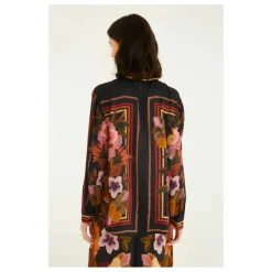Chemise Chenille Flowers | Noir