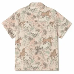 Chemise Chevaux | Rose poudré