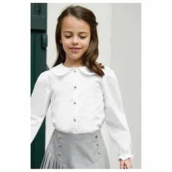 Chemise Col Claudine | Blanc