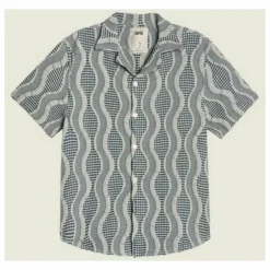 Chemise Como Cuba Waffle | Bleu