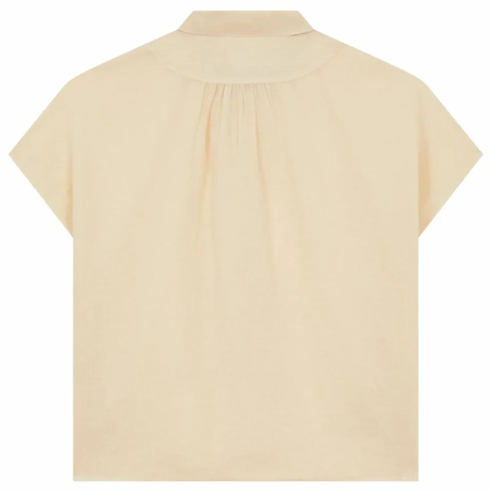Chemise Coton et Lin Gaufré | Beige