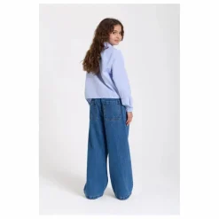 Chemise Courte Clara Rayée | Bleu Clair