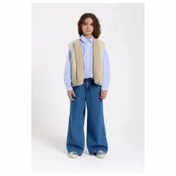 Chemise Courte Clara Rayée | Bleu Clair
