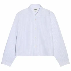 Chemise Courte Crush Rayée | Blanc