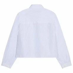 Chemise Courte Crush Rayée | Blanc