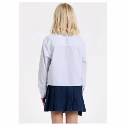 Chemise Courte Crush Rayée | Blanc
