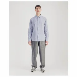 Chemise Daily Rayée Popeline de Coton | Bleu