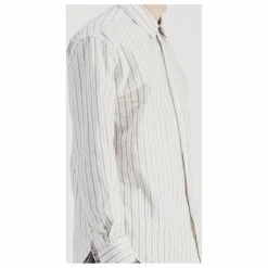 Chemise Daily Rayée Popeline de Coton | Gris