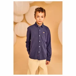 Chemise Dan Pique Coton Bio | Bleu marine