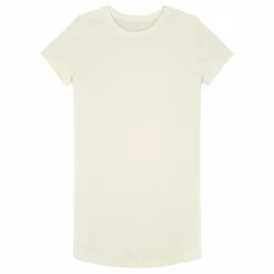 Chemise de Nuit Basique Coton Bio | Blanc cassé