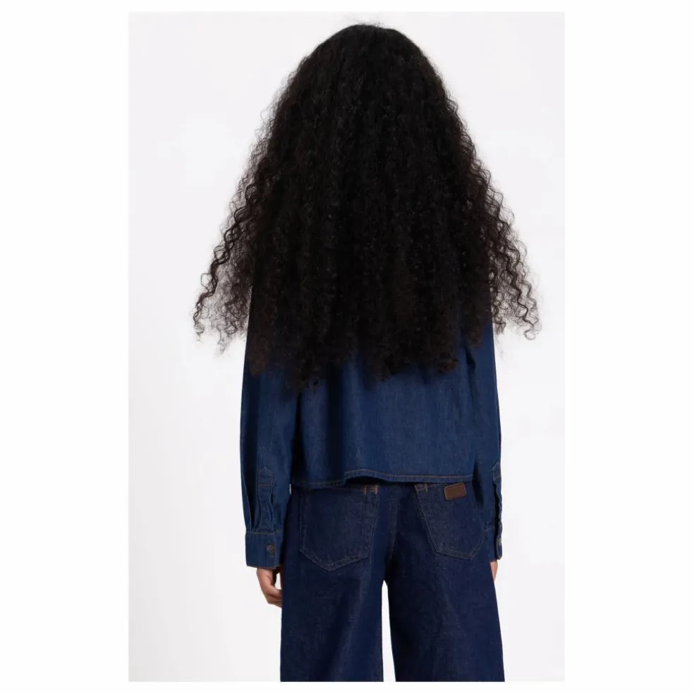 Chemise Denim Courte Crush | Denim brut