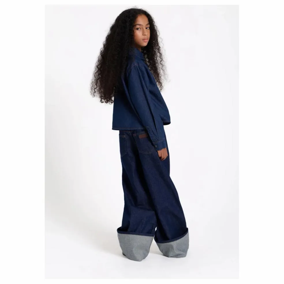 Chemise Denim Courte Crush | Denim brut