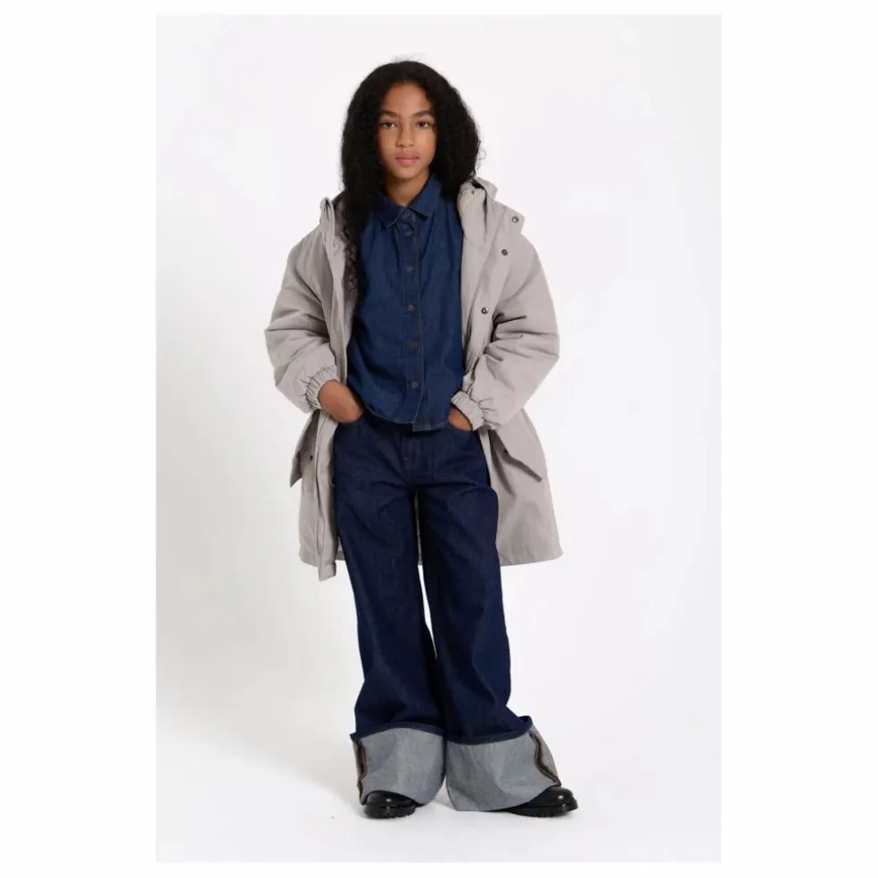Chemise Denim Courte Crush | Denim brut
