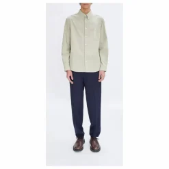 Chemise Edouard Logo Coton Bio | Vert pâle