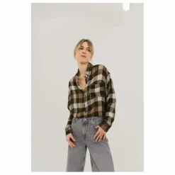 Chemise Elisa Crosby Carreaux | Vert