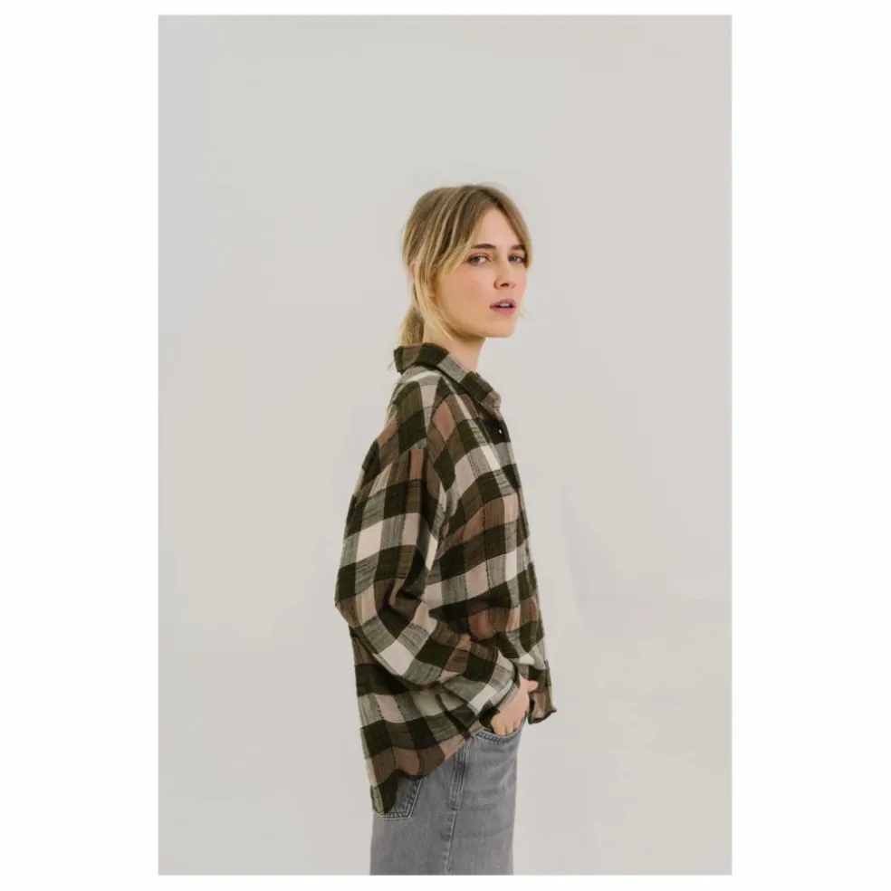 Chemise Elisa Crosby Carreaux | Vert