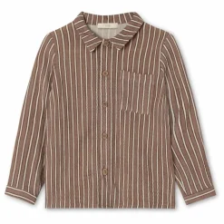 Chemise Elmo Rayée | Marron
