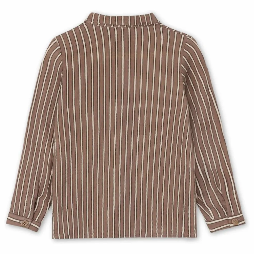Chemise Elmo Rayée | Marron