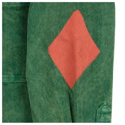 Chemise Empiècements Velours Côtelé | Vert