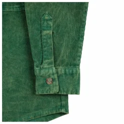 Chemise Empiècements Velours Côtelé | Vert