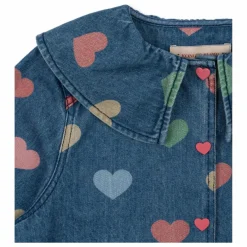 Chemise en Jean Magot Cœurs Coton Bio | Bleu