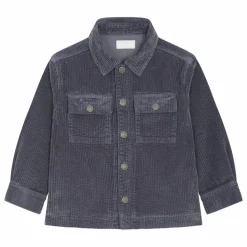 Chemise Garçon Velours Côtelé | Gris anthracite